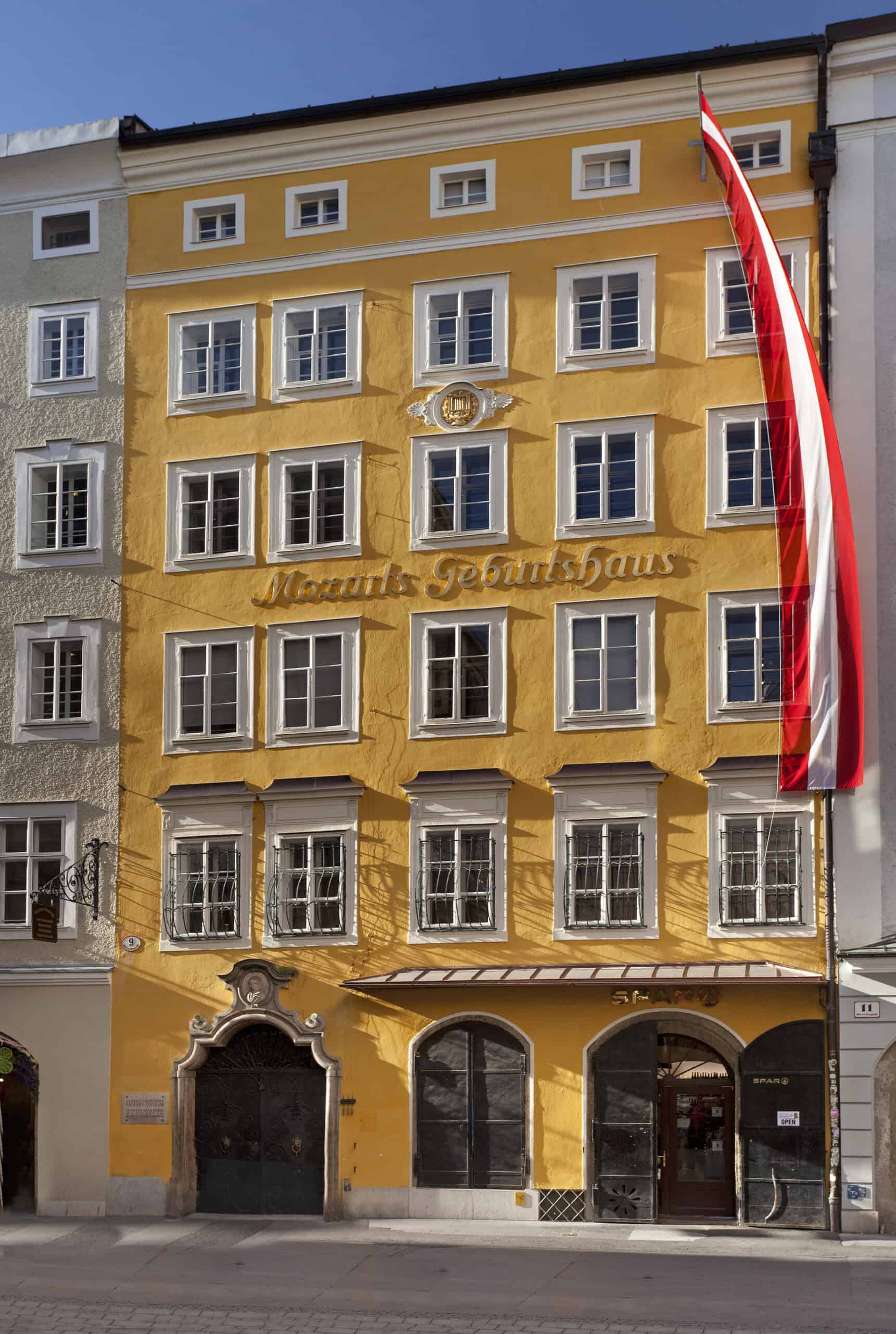 Das Geburtshaus von Wolfgang Amadeus Mozart